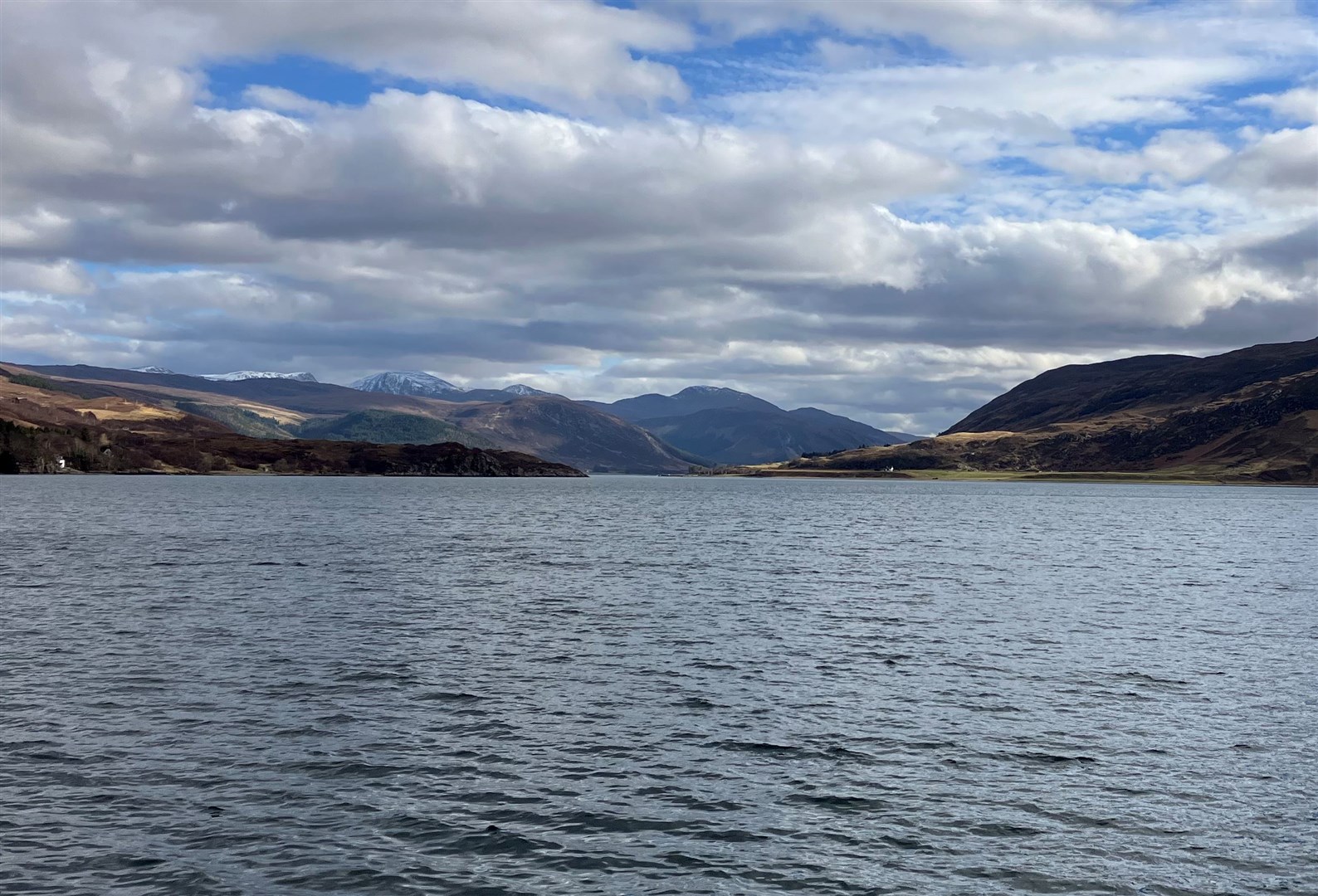 View over Lochbroom from Ullapool Harbour. Picture: Iona MacDonald.