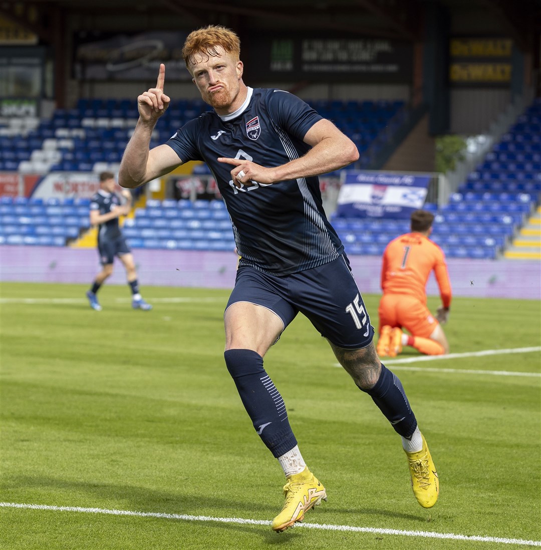 Simon Murray was at the double for Ross County against Hearts. Picture: Ken Macpherson